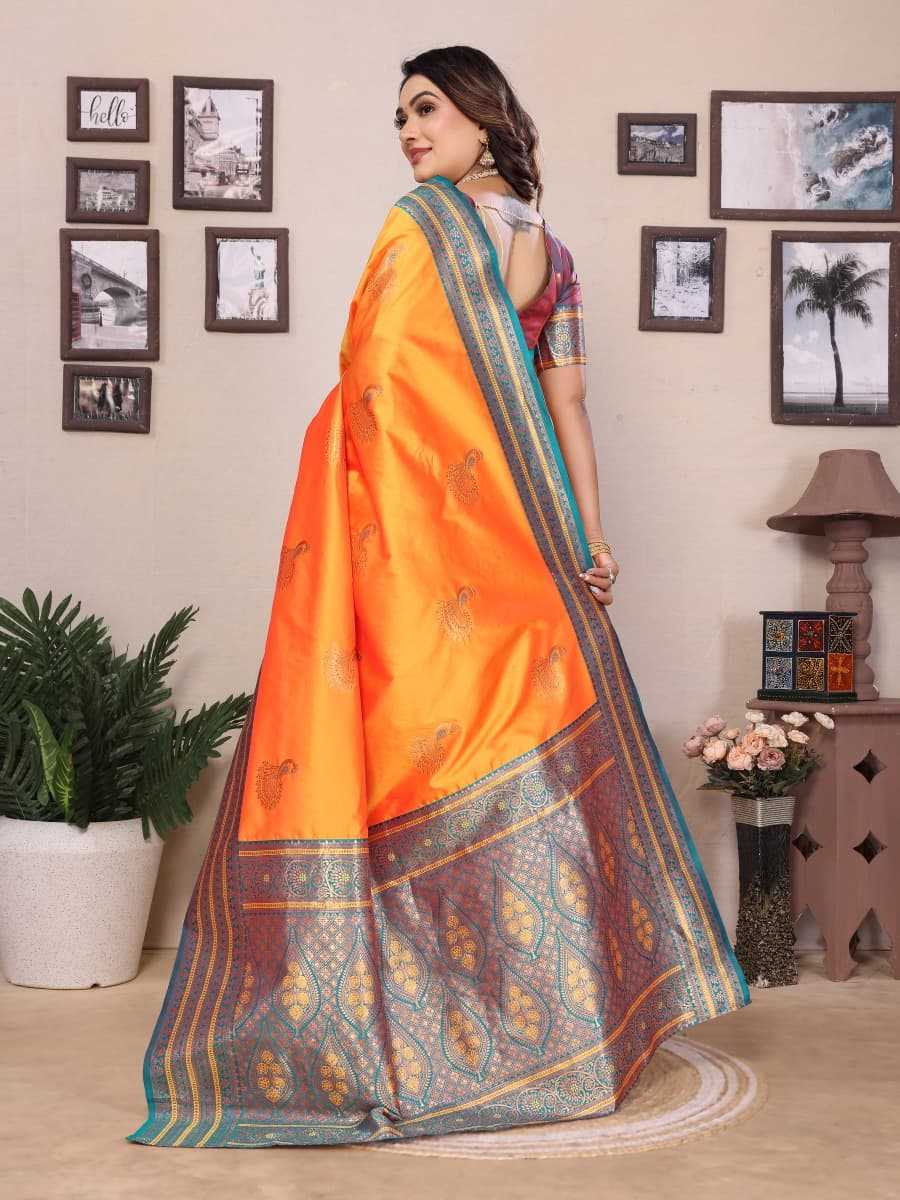 Ynf Banarasi Soft Silk KESH663 Fronx Sarees Wholesale Designer Sarees Zari Border Sarees Golden Sarees Manufacturer- Kapda Export
