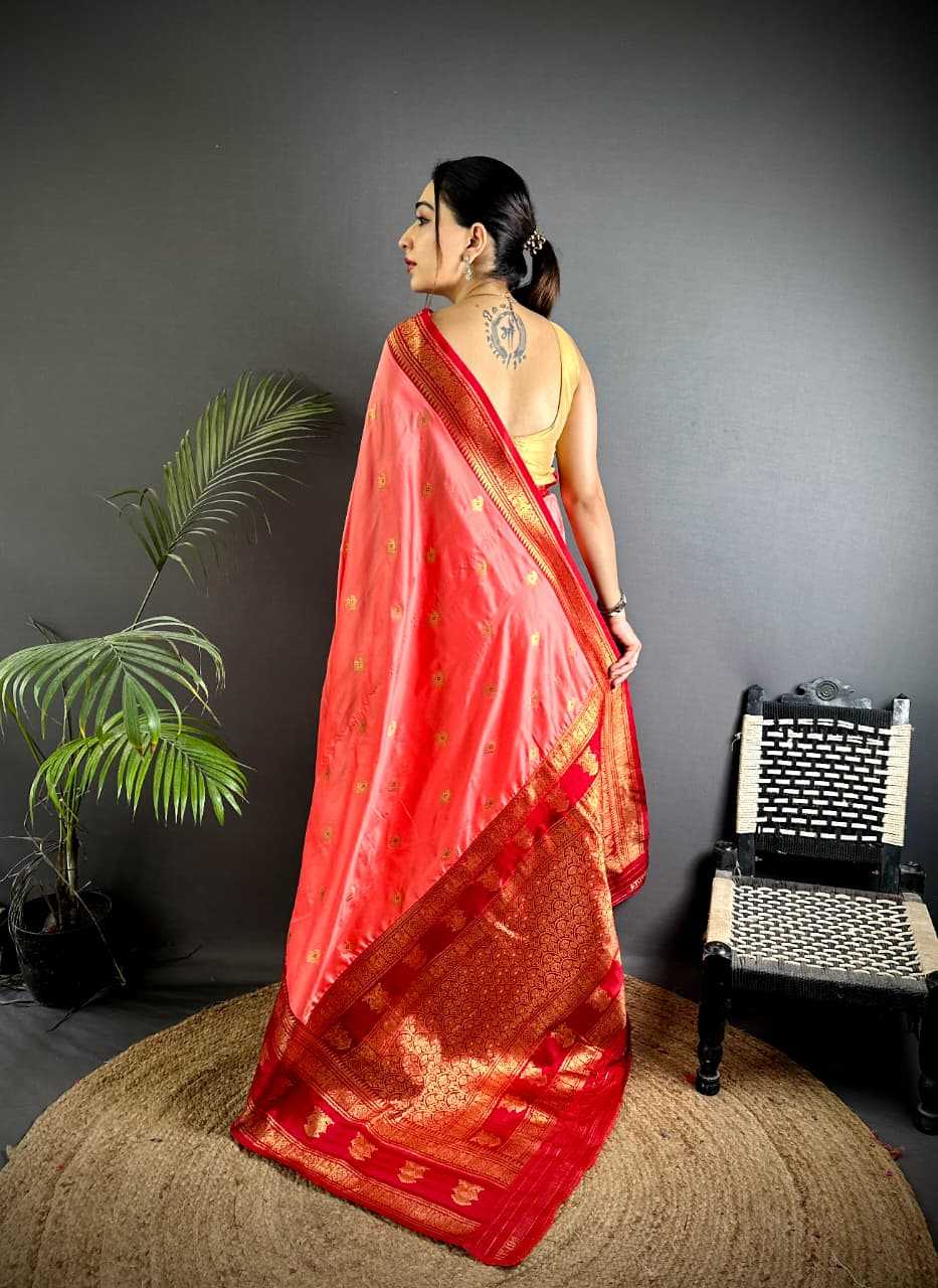 Ynf Banarasi Soft Silk KESH663 Victoris Sarees Wholesale Printed Sarees Zari Border Sarees Golden Sarees Manufacturer- Kapda Export