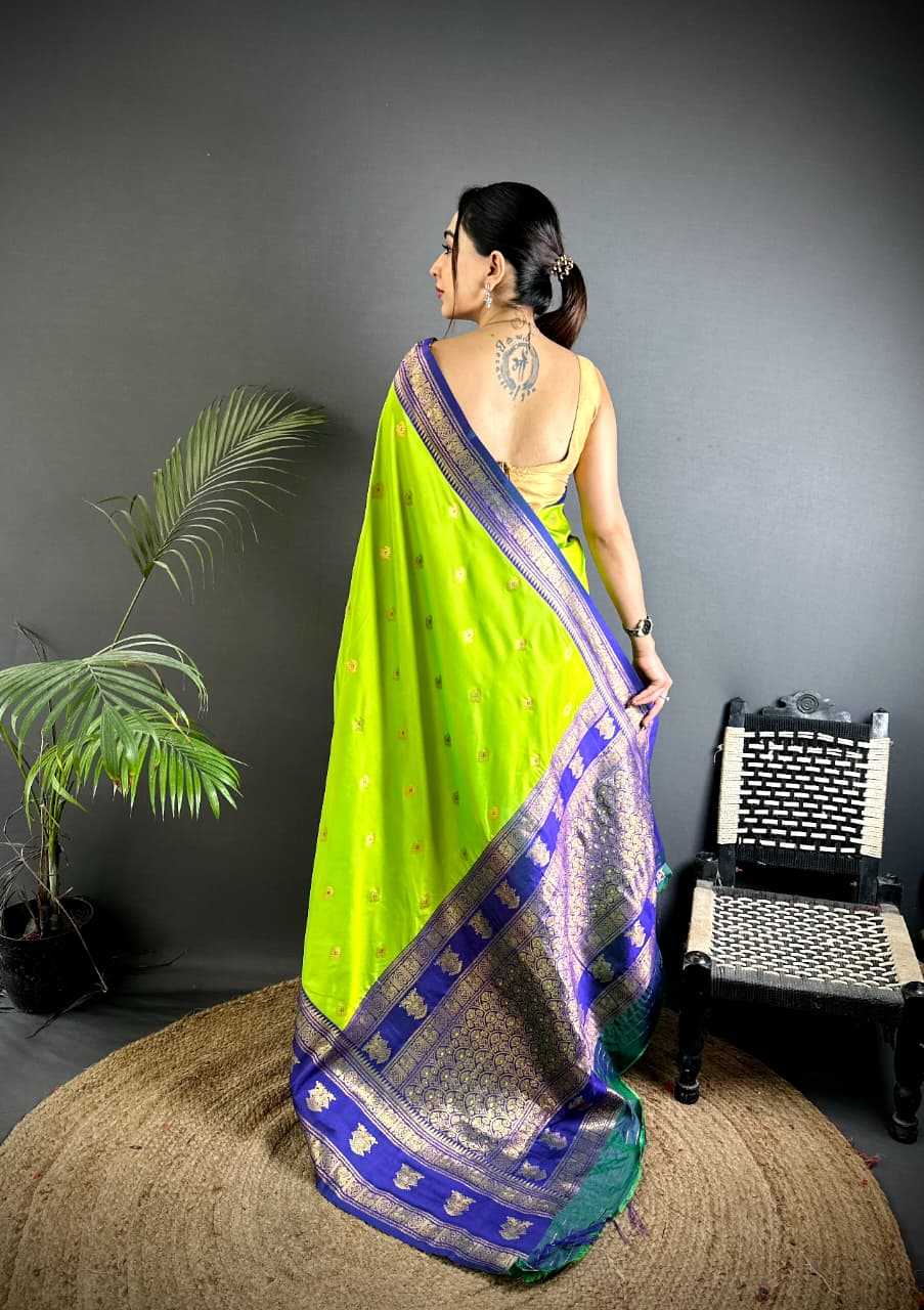 Ynf Banarasi Soft Silk KESH663 Victoris Sarees Wholesale Printed Sarees Zari Border Sarees Golden Sarees Manufacturer- Kapda Export