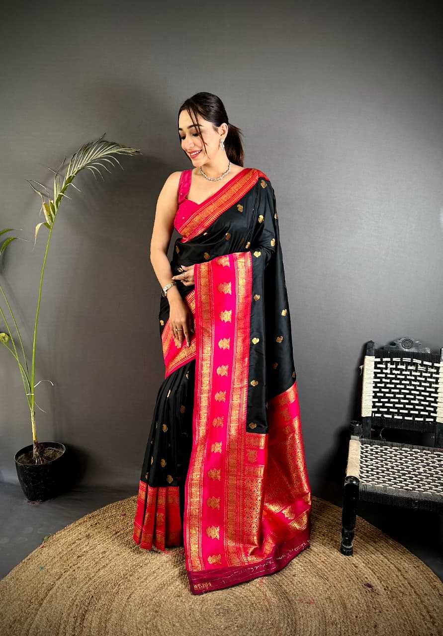 Ynf Banarasi Soft Silk KESH663 Victoris Sarees Wholesale Printed Sarees Zari Border Sarees Golden Sarees Manufacturer- Kapda Export