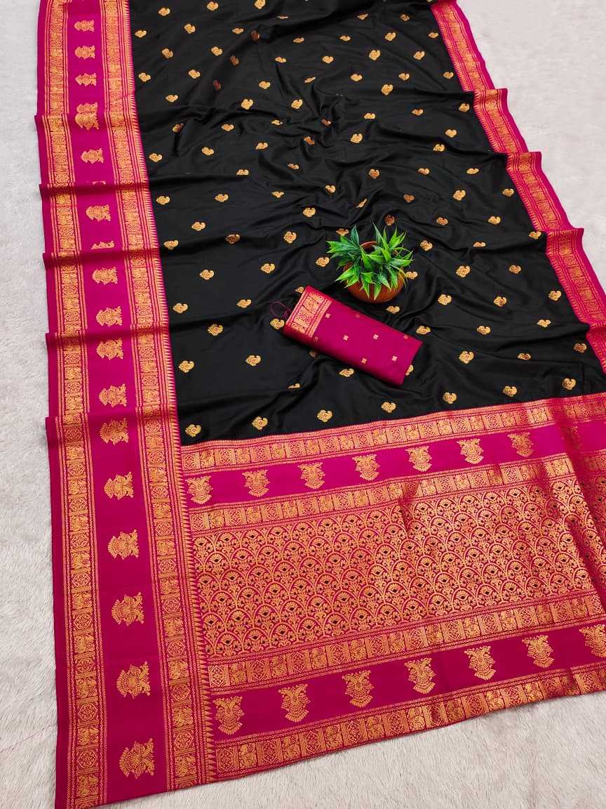 Ynf Banarasi Soft Silk KESH663 Victoris Sarees Wholesale Printed Sarees Zari Border Sarees Golden Sarees Manufacturer- Kapda Export