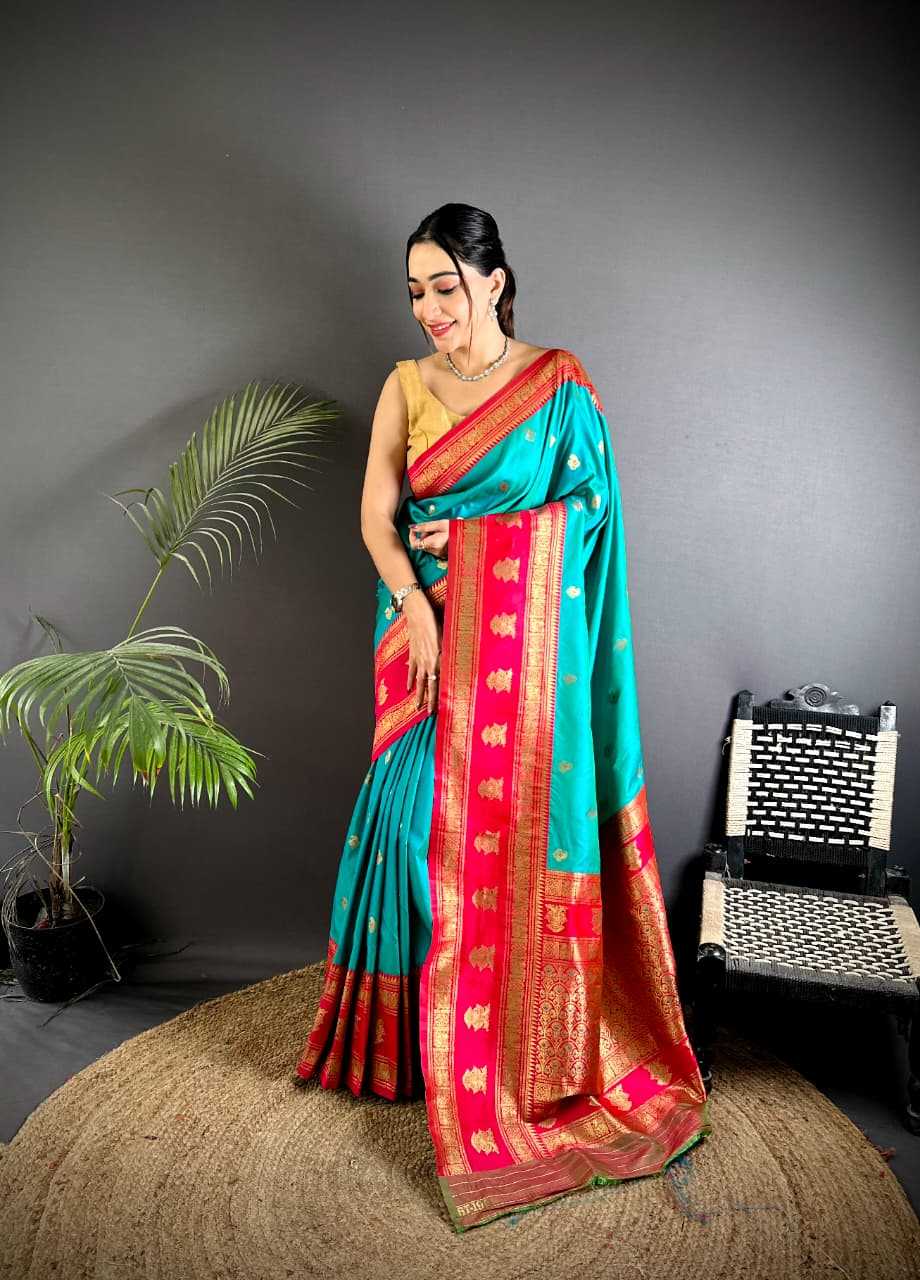 Ynf Banarasi Soft Silk KESH663 Victoris Sarees Wholesale Printed Sarees Zari Border Sarees Golden Sarees Manufacturer- Kapda Export