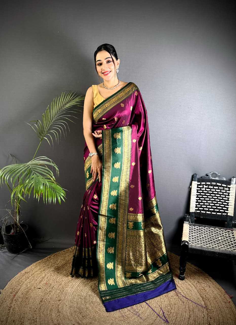 Ynf Banarasi Soft Silk KESH663 Victoris Sarees Wholesale Printed Sarees Zari Border Sarees Golden Sarees Manufacturer- Kapda Export