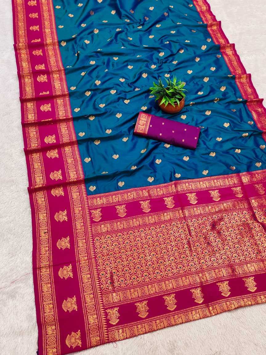 Ynf Banarasi Soft Silk KESH663 Victoris Sarees Wholesale Printed Sarees Zari Border Sarees Golden Sarees Manufacturer- Kapda Export