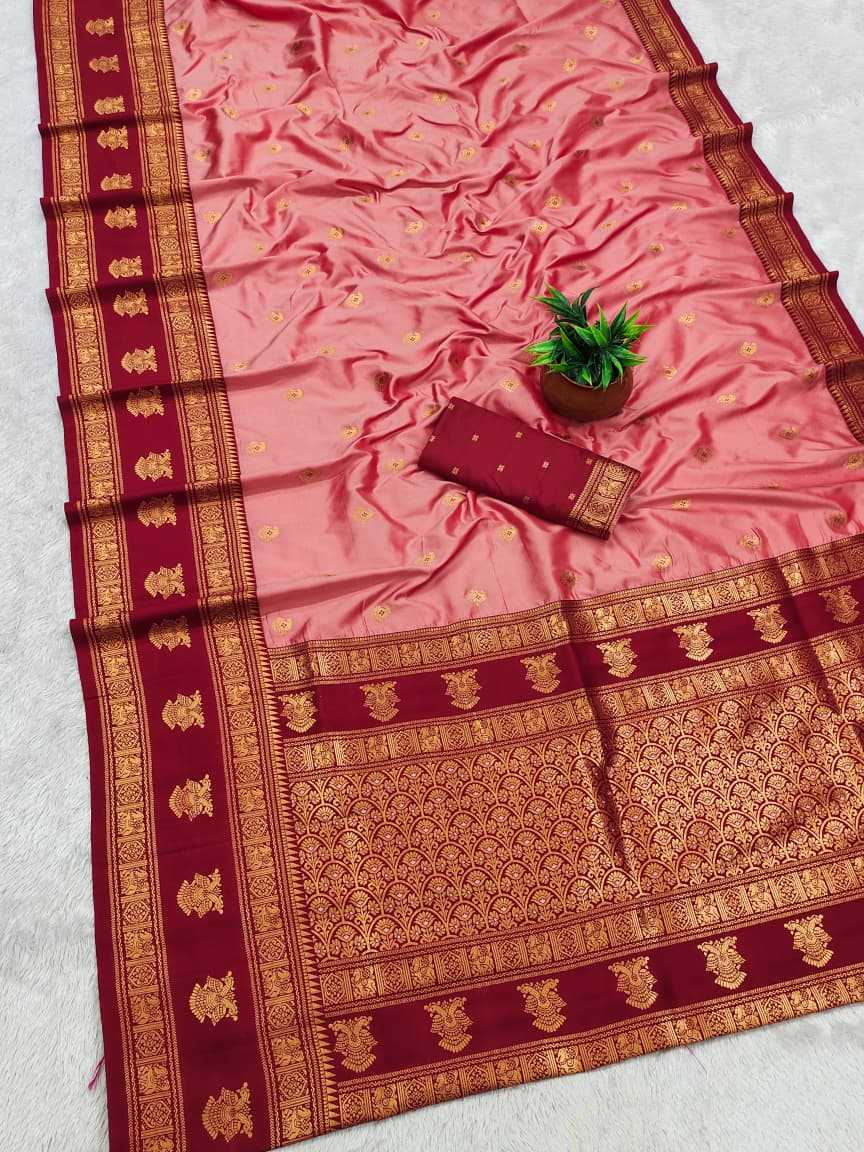 Ynf Banarasi Soft Silk KESH663 Victoris Sarees Wholesale Printed Sarees Zari Border Sarees Golden Sarees Manufacturer- Kapda Export
