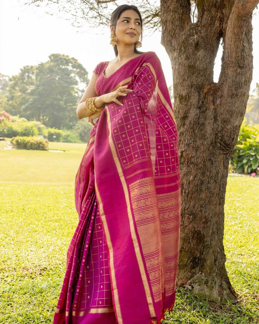 Ynf Banarasi Soft Silk KESH702 5803 Sarees Wholesale Silk Sarees Festive Sarees Pink Sarees Manufacturer- Kapda Export