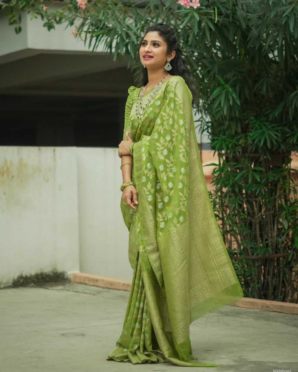 Ynf Banarasi Soft Silk KESH702 5816 Sarees Wholesale Silk Sarees Festive Sarees Green Sarees Manufacturer- Kapda Export
