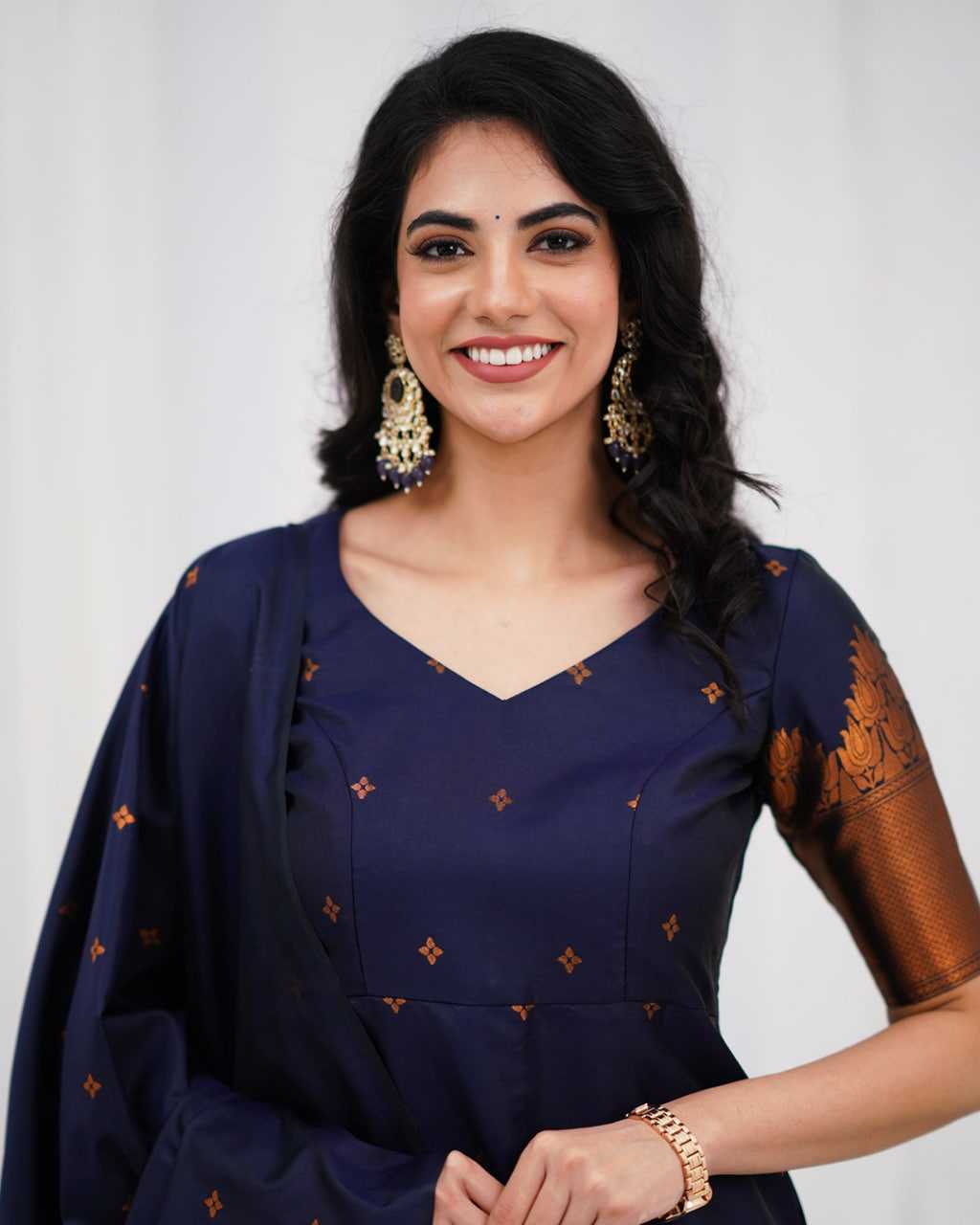 Ynf Blended KESH545 SANVI ZARI Suits & Dresses Wholesale Designer Suits Casual Dresses Printed Dresses Manufacturer- Kapda Export