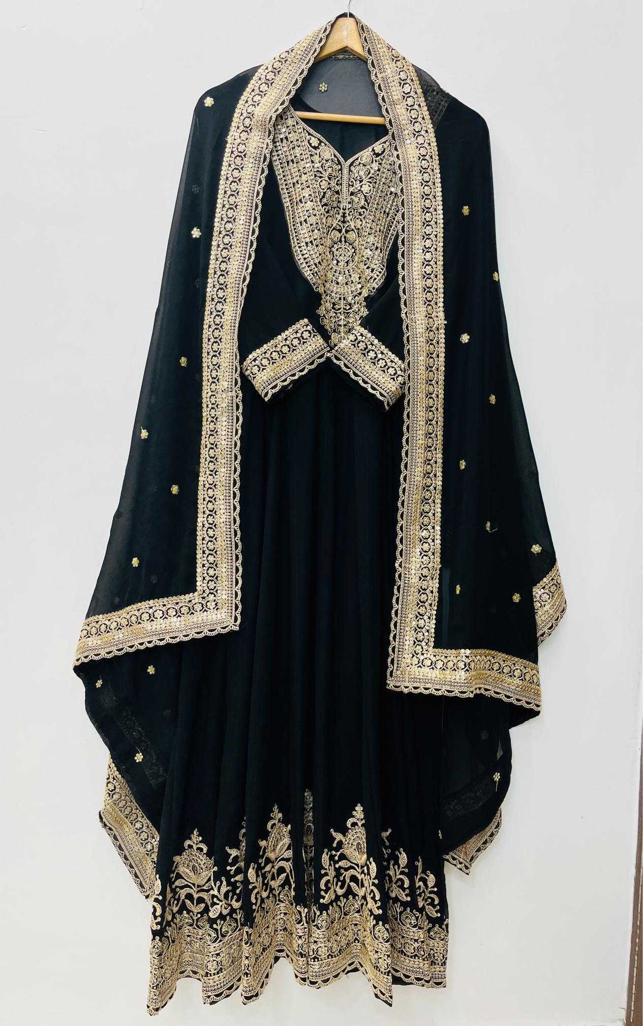 Ynf Blooming Faux Georgette RIN212 7099 Gowns Festive Collections Wholesale Embroidered Gown Designer Gowns Eid Collections Manufacturer- Kapda Export