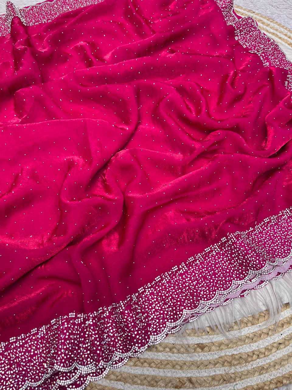 Ynf Blooming RIN230 612 Sarees Festive Collections Wholesale Swarovski Sarees Silk Sarees Sarees With Blouse Manufacturer- Kapda Export