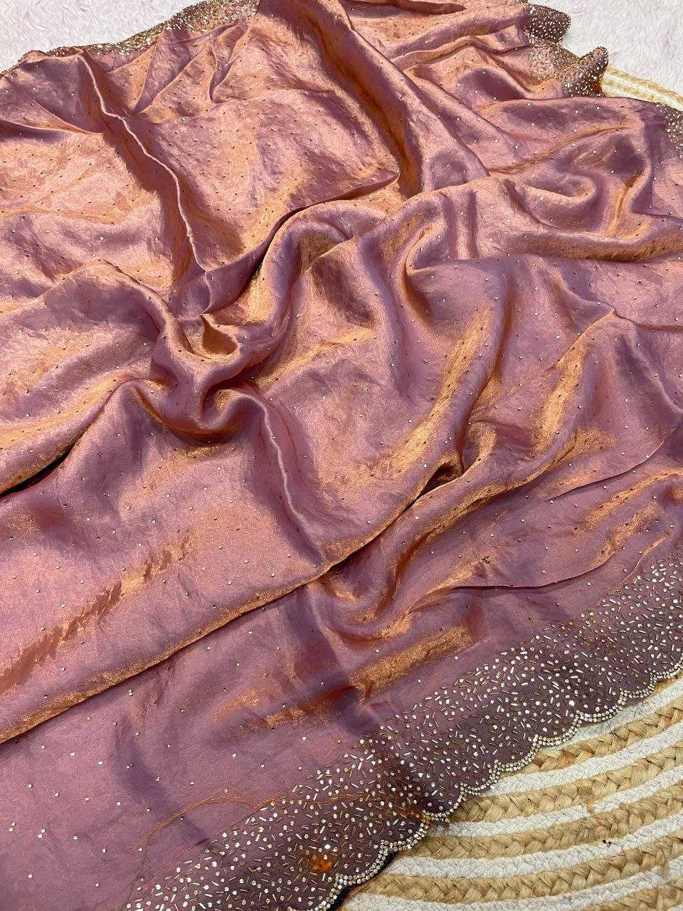 Ynf Blooming RIN230 612 Sarees Festive Collections Wholesale Swarovski Sarees Silk Sarees Sarees With Blouse Manufacturer- Kapda Export