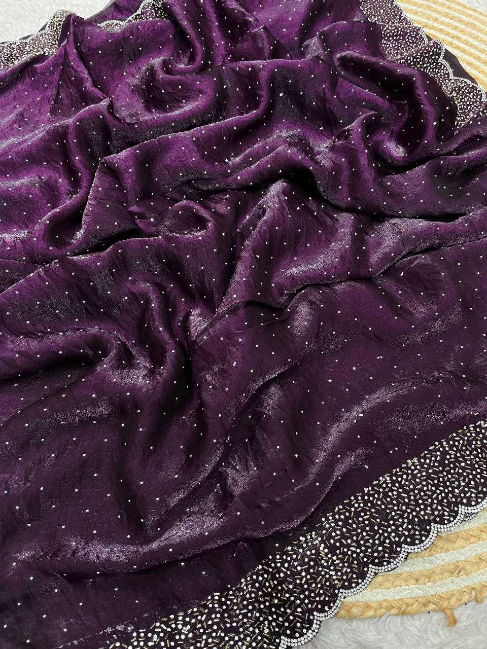 Ynf Blooming RIN230 612 Sarees Festive Collections Wholesale Swarovski Sarees Silk Sarees Sarees With Blouse Manufacturer- Kapda Export