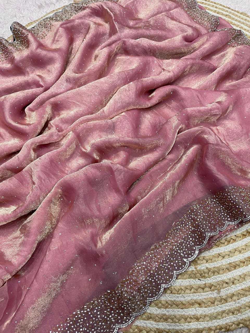 Ynf Blooming RIN230 612 Sarees Festive Collections Wholesale Swarovski Sarees Silk Sarees Sarees With Blouse Manufacturer- Kapda Export