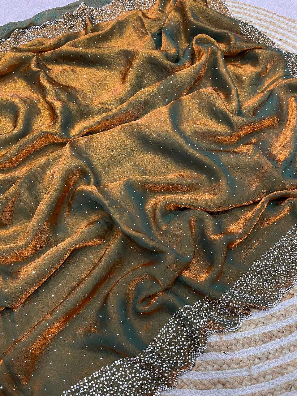 Ynf Blooming RIN230 612 Sarees Festive Collections Wholesale Swarovski Sarees Silk Sarees Sarees With Blouse Manufacturer- Kapda Export