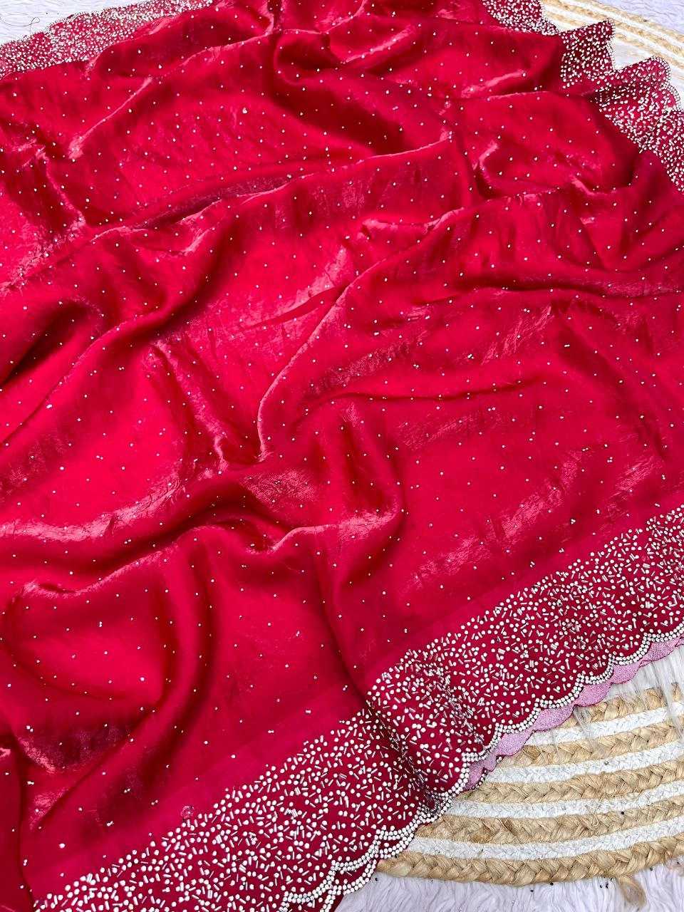 Ynf Blooming RIN230 612 Sarees Festive Collections Wholesale Swarovski Sarees Silk Sarees Sarees With Blouse Manufacturer- Kapda Export