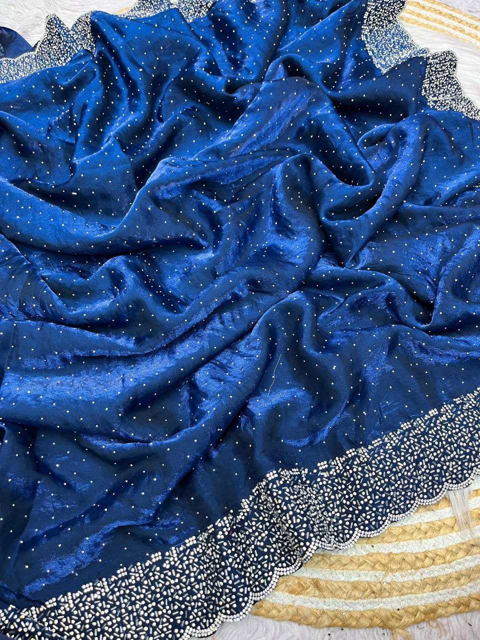 Ynf Blooming RIN230 612 Sarees Festive Collections Wholesale Swarovski Sarees Silk Sarees Sarees With Blouse Manufacturer- Kapda Export