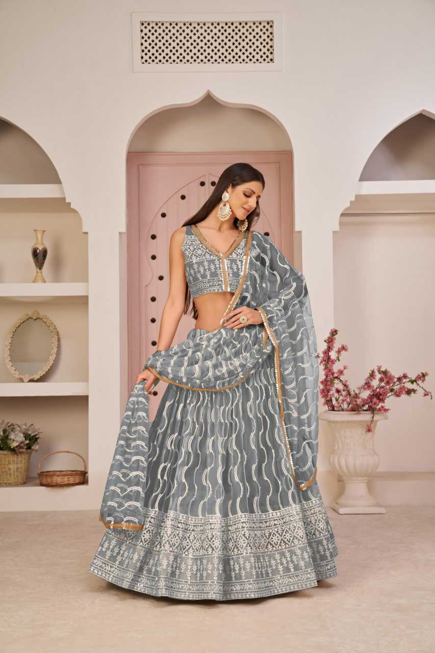 Ynf Butterfly Net KESH648 1191 Lehengas Wedding Collections Wholesale Embroidered Lehenga Net Lehenga Choli Zari Work Lehenga Manufacturer- Kapda Export