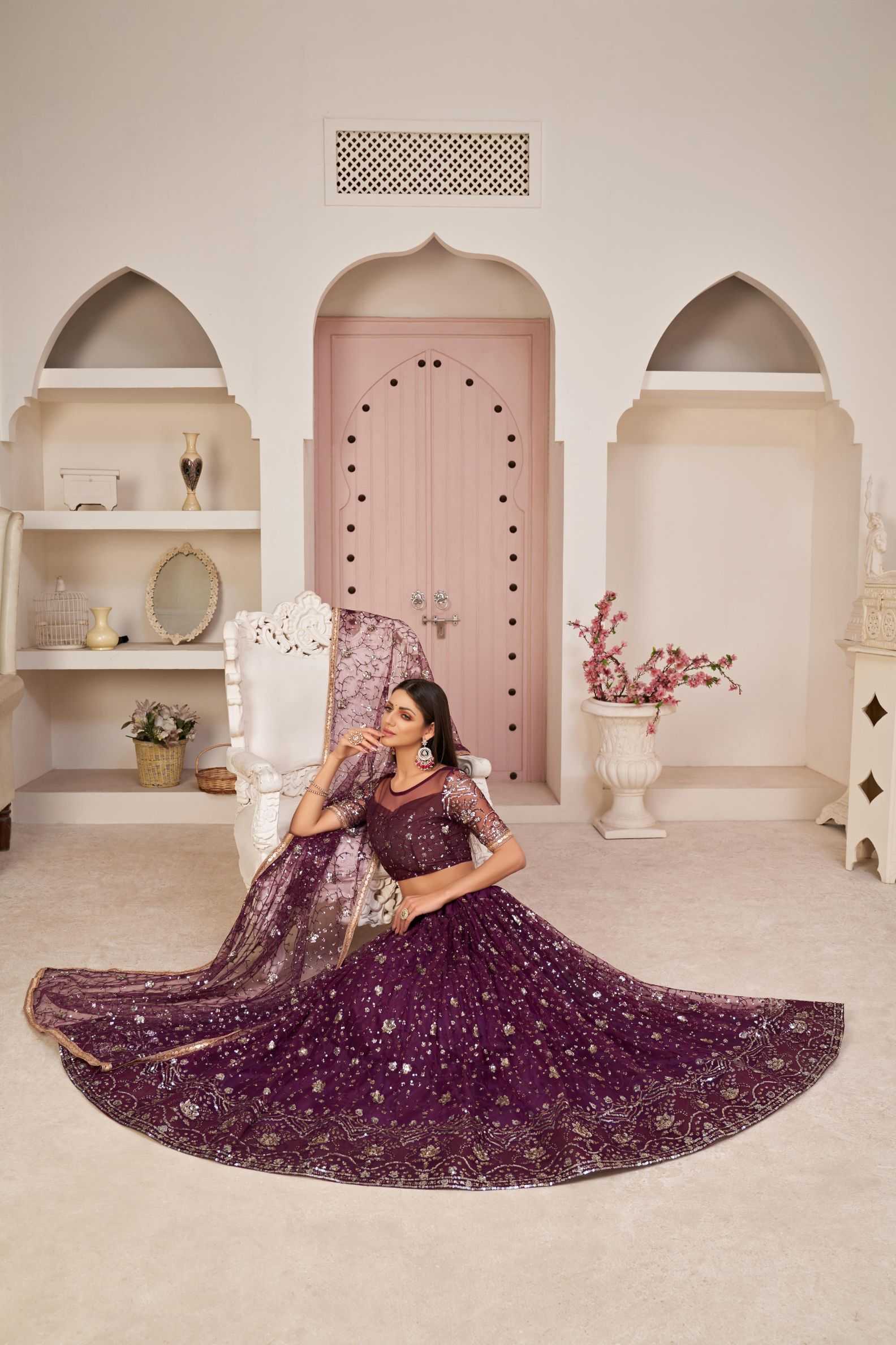Ynf Butterfly Net KESH648 1193 Lehengas Wedding Collections Wholesale Net Lehenga Choli Designer Lehenga Choli Wedding Outfits Manufacturer- Kapda Export