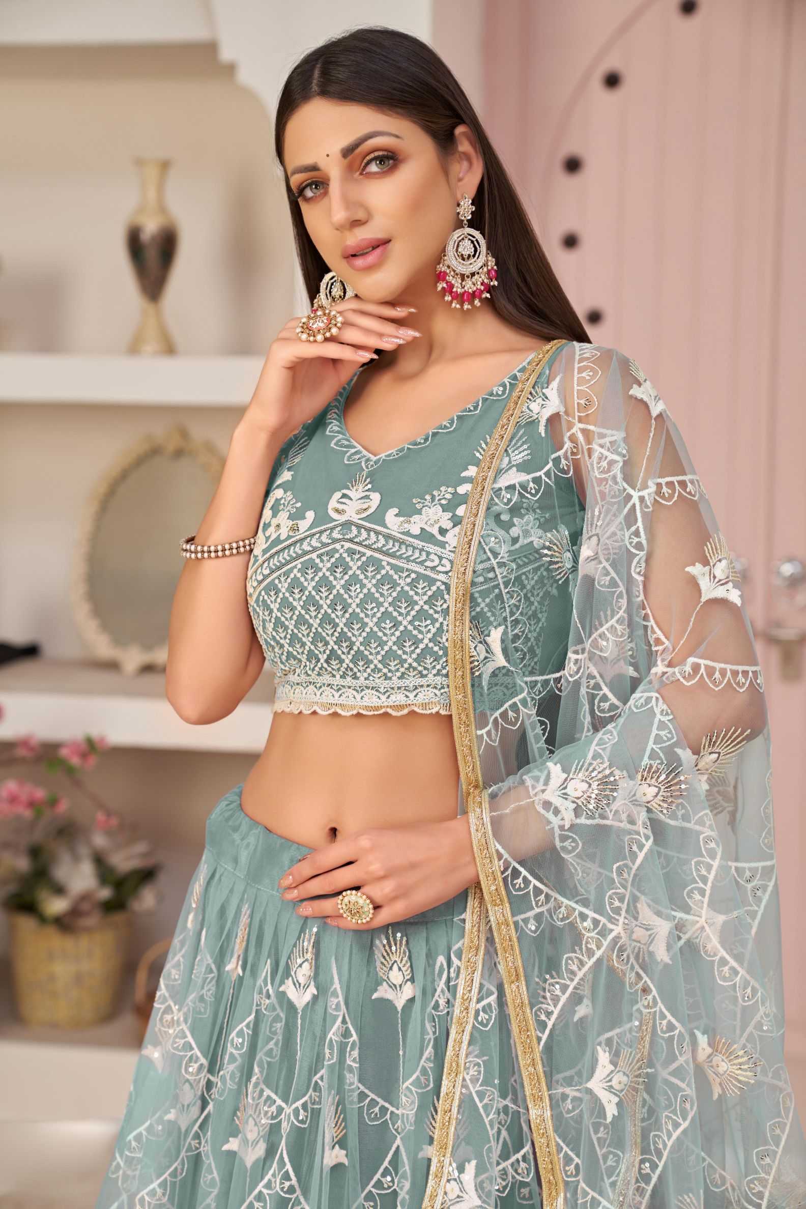 Ynf Butterfly Net KESH648 1193 Lehengas Wedding Collections Wholesale Net Lehenga Choli Designer Lehenga Choli Wedding Outfits Manufacturer- Kapda Export