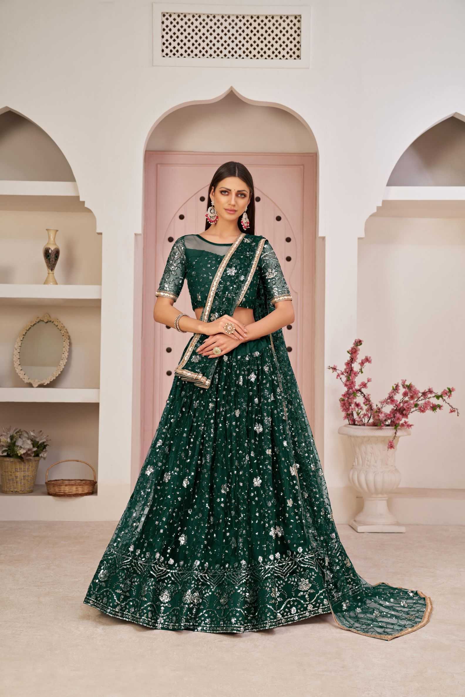 Ynf Butterfly Net KESH648 1193 Lehengas Wedding Collections Wholesale Net Lehenga Choli Designer Lehenga Choli Wedding Outfits Manufacturer- Kapda Export