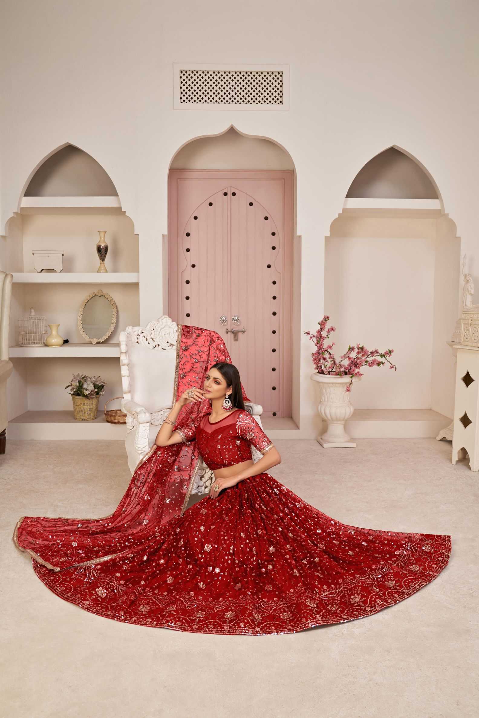 Ynf Butterfly Net KESH648 1193 Lehengas Wedding Collections Wholesale Net Lehenga Choli Designer Lehenga Choli Wedding Outfits Manufacturer- Kapda Export