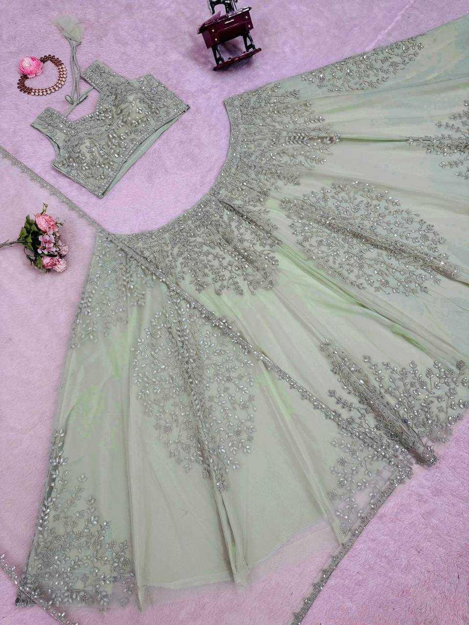 Ynf Butterfly Net RIN162 391 Lehengas Wholesale Wedding Lehenga Net Lehenga Choli Designer Lehenga Choli Manufacturer- Kapda Export