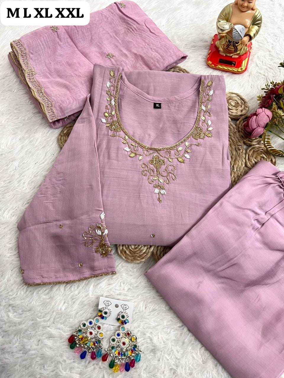 Ynf Chanderi Cotton KESH594 JAMNA Suits & Dresses Festive Collections Wholesale Party wear suits Chanderi Suit Handwork Suits Manufacturer- Kapda Export