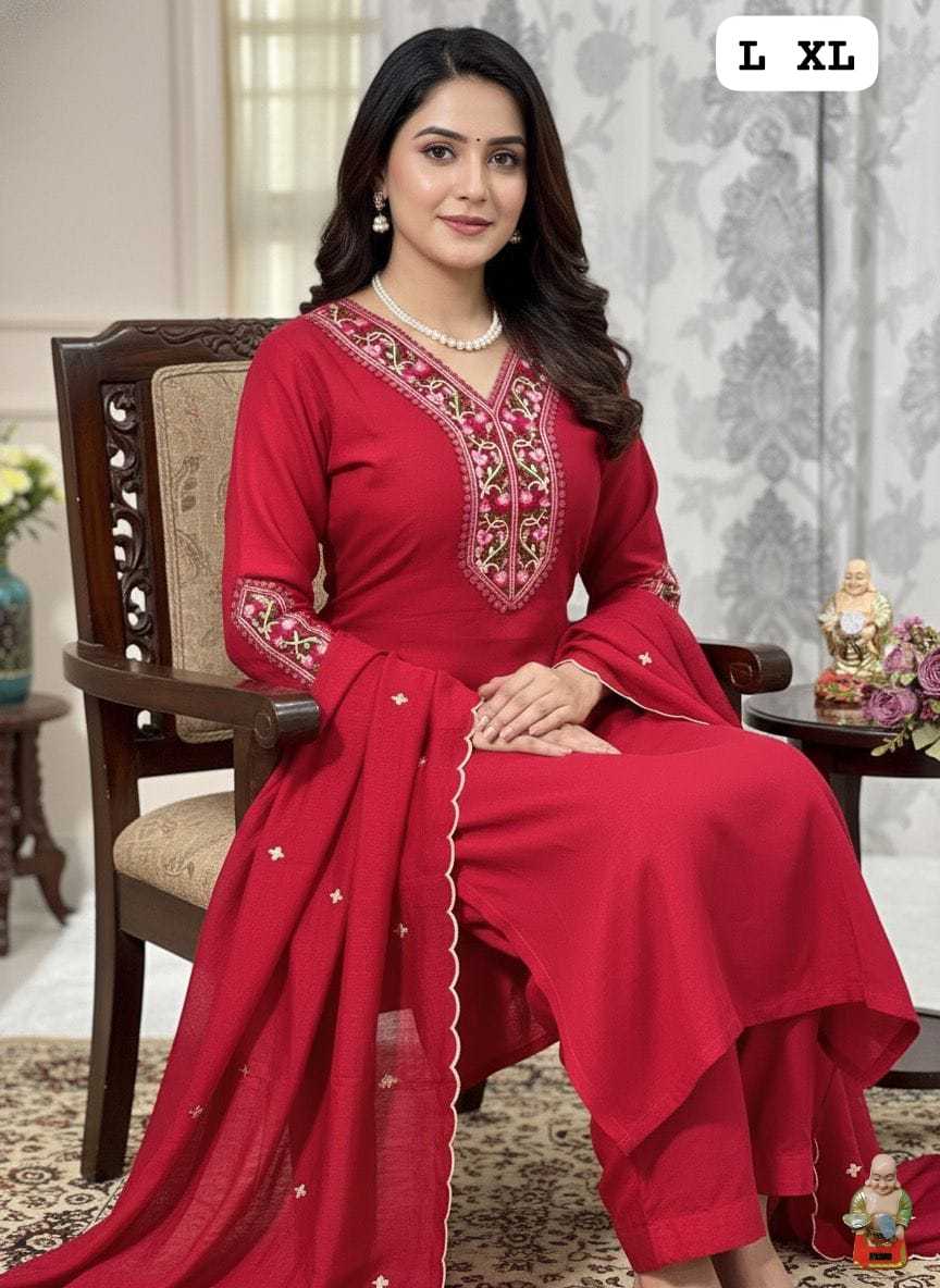 Ynf Chanderi Silk KESH594 KAPILA Suits & Dresses Festive Collections Wholesale Embroidery Suits Ladies Silk Suit Chanderi Suit Manufacturer- Kapda Export