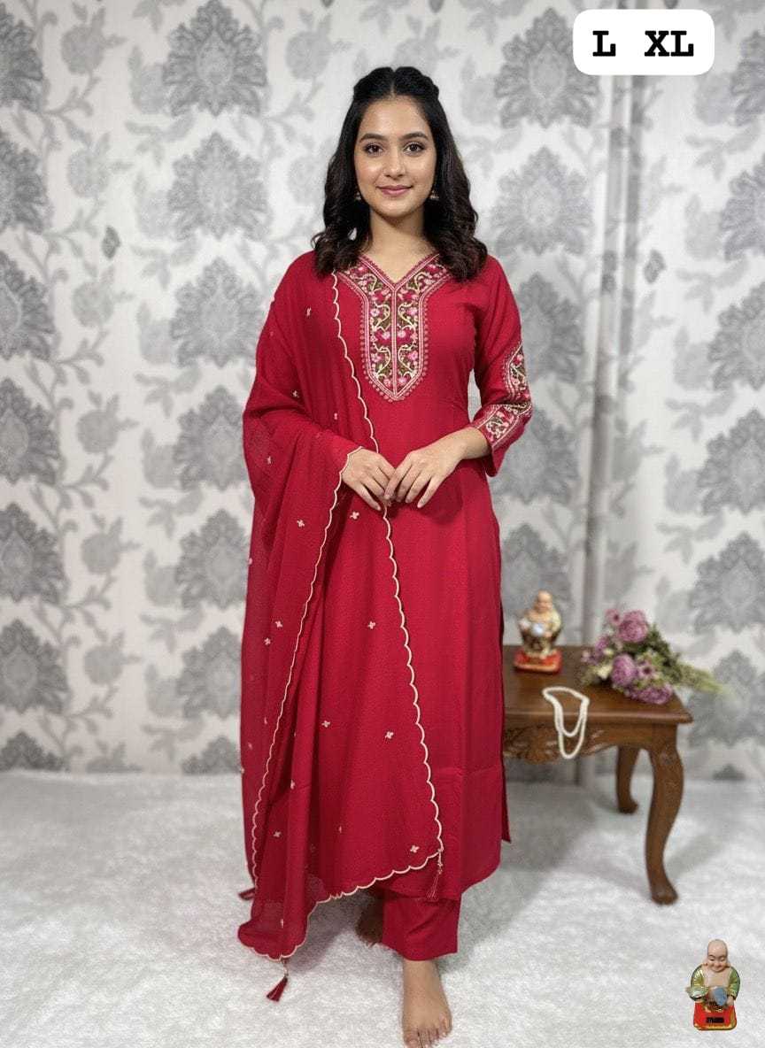 Ynf Chanderi Silk KESH594 KAPILA Suits & Dresses Festive Collections Wholesale Embroidery Suits Ladies Silk Suit Chanderi Suit Manufacturer- Kapda Export