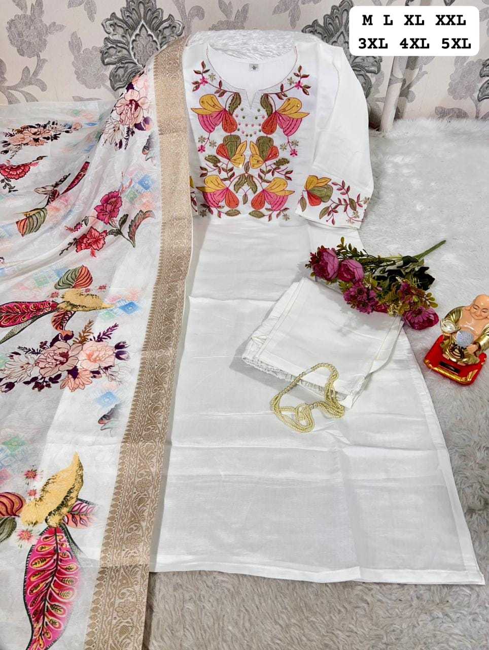 Ynf Chanderi Silk KESH594 SYAHI Suits & Dresses Islamic Clothing Plus Size Collections Wholesale Pakistani Suits Chanderi Suit Designer Suits Manufacturer- Kapda Export