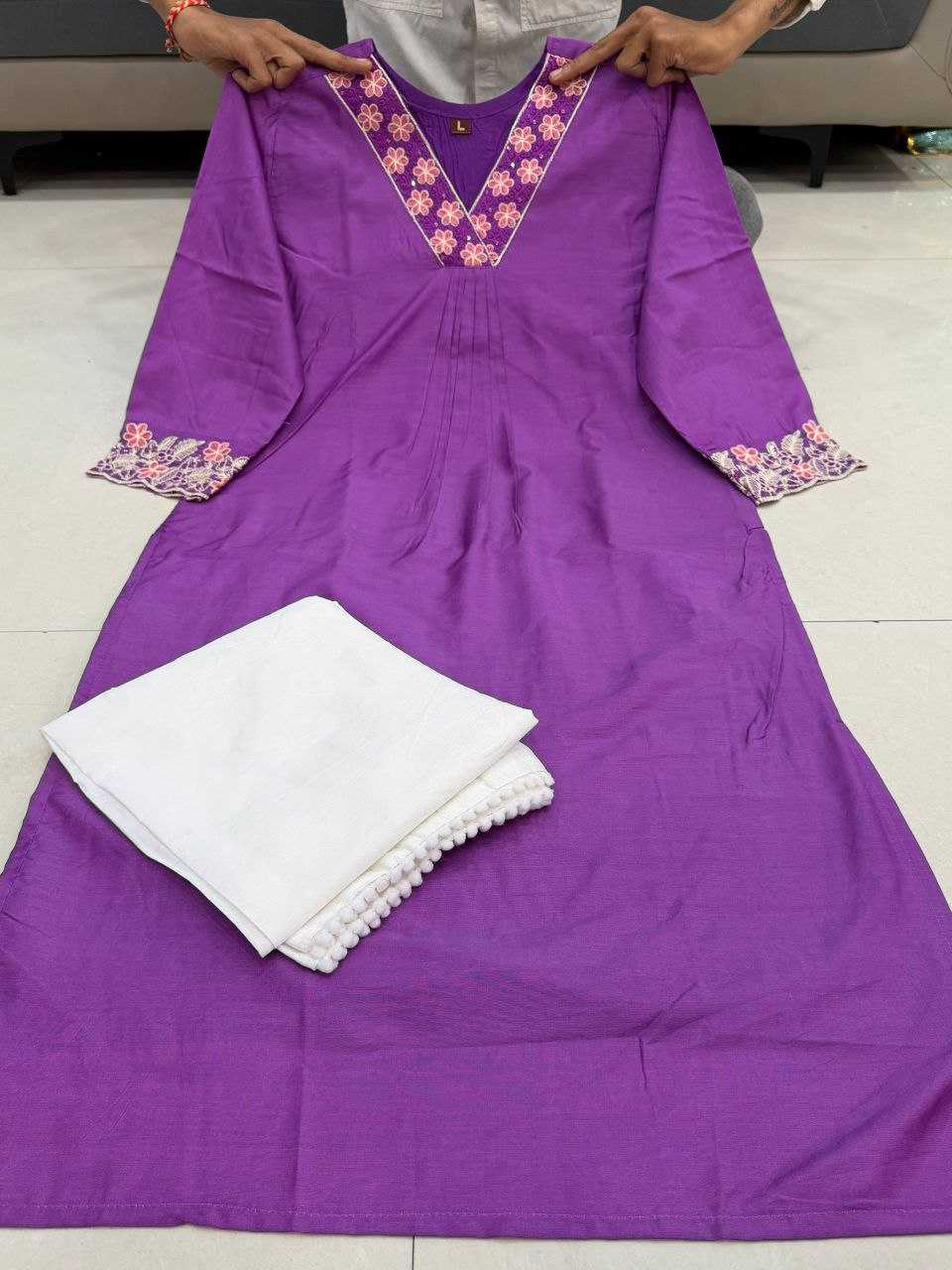 Ynf Chanderi Silk KESH640 1298 Suits & Dresses Wholesale Palazzo Suit Chanderi Suit Ethnic Dresses Manufacturer- Kapda Export