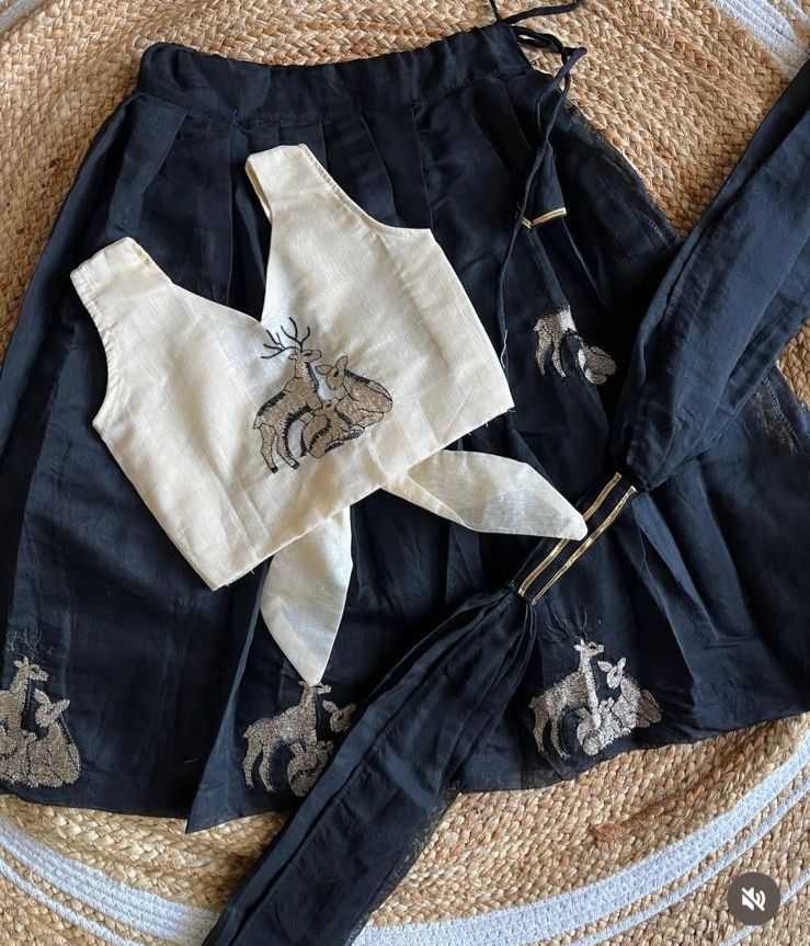 Ynf Chanderi Silk RIN235 chandri Kids Wear Wholesale Kids Lehenga Girls Ethnic Wear Kids Party Wear Ethnic Manufacturer- Kapda Export