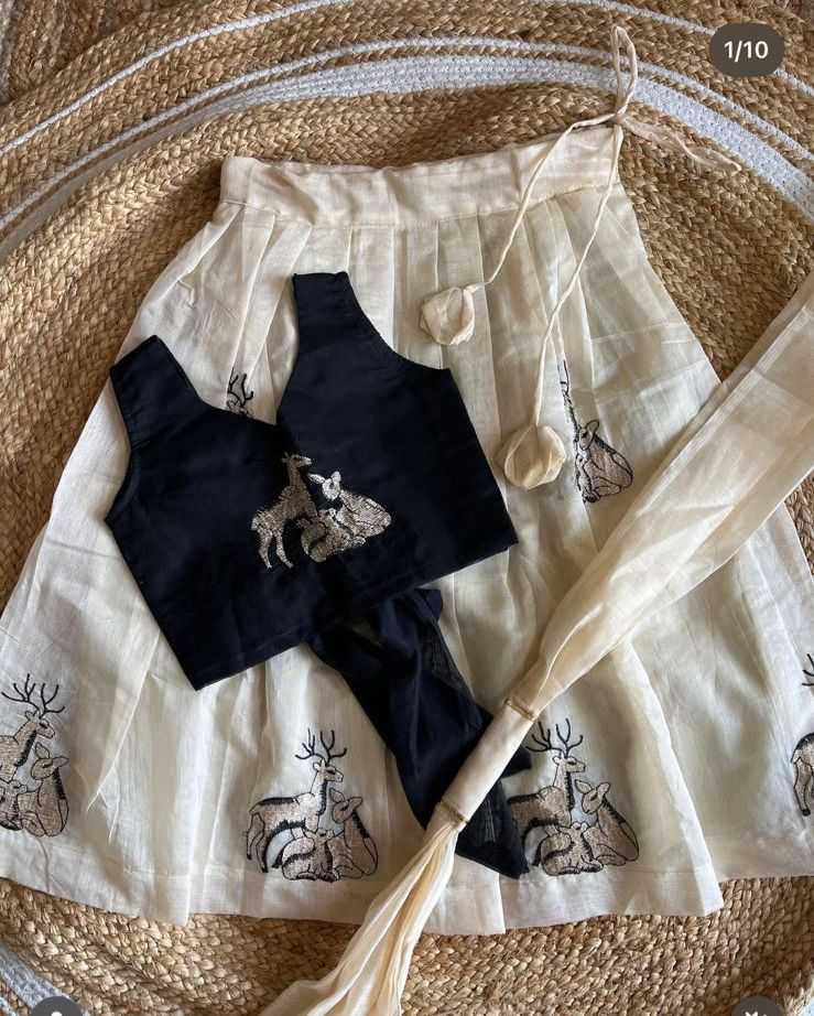 Ynf Chanderi Silk RIN235 chandri Kids Wear Wholesale Kids Lehenga Girls Ethnic Wear Kids Party Wear Ethnic Manufacturer- Kapda Export