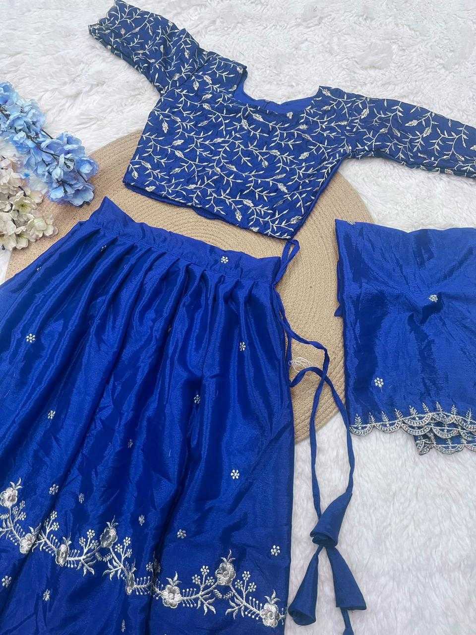 Ynf Chanderi Silk RIN235 FULL FLAIR Kids Wear Wholesale Kids Lehenga Girls Ethnic Wear Baby Girl Lehenga Manufacturer- Kapda Export