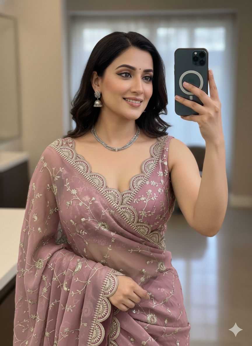 Ynf Chiffon KESH547 KALAM Sarees Wholesale Sequence Sarees Embroidered Sarees Heavy Work Sarees Manufacturer- Kapda Export