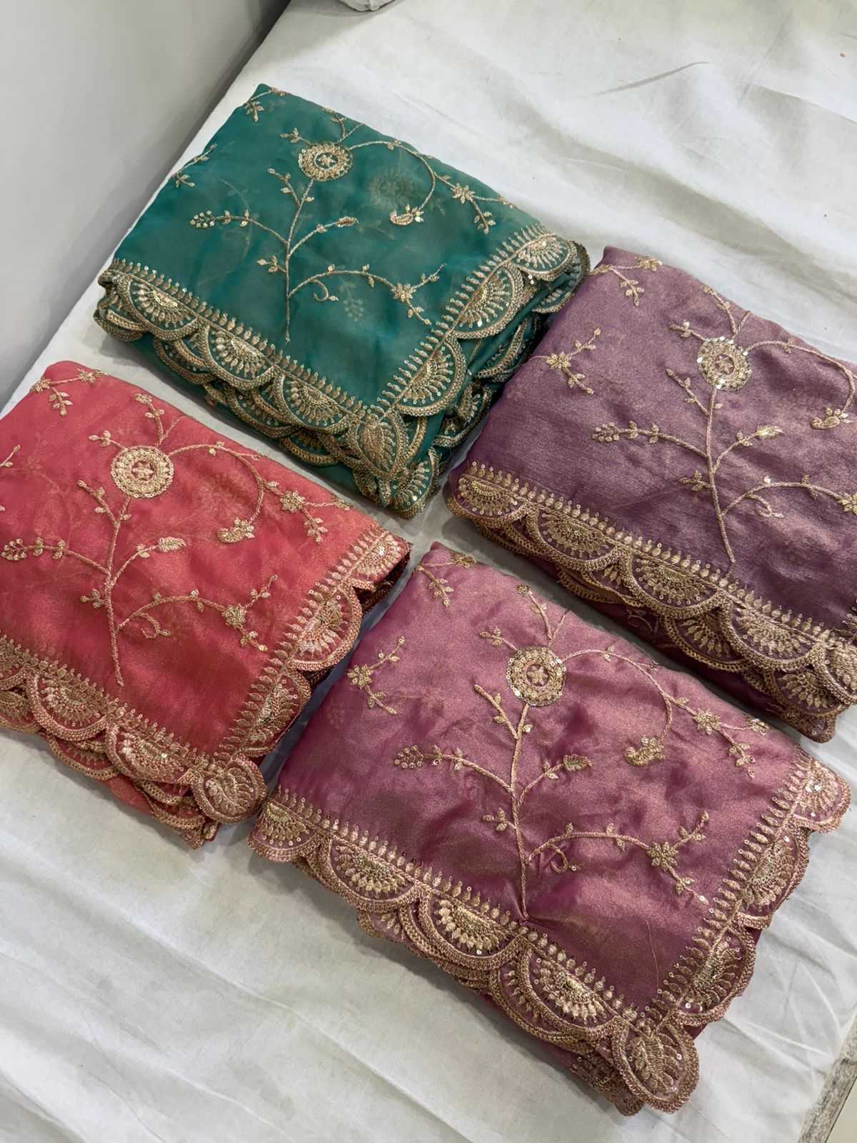 Ynf Chiffon KESH547 KALAM Sarees Wholesale Sequence Sarees Embroidered Sarees Heavy Work Sarees Manufacturer- Kapda Export