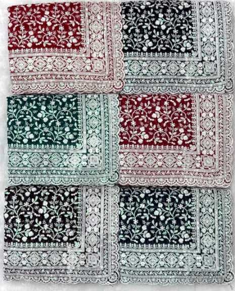 Ynf Chikan KESH114 9517 Sarees Wholesale Designer Sarees Sequence Sarees Chikan Sarees Manufacturer- Kapda Export