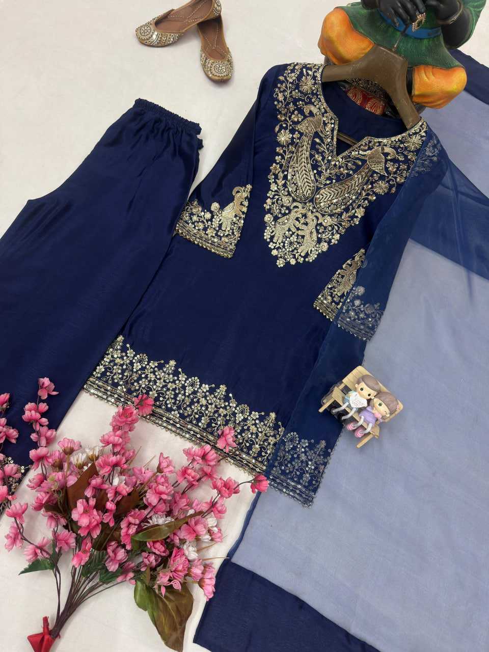 Ynf Chinon KESH492 1452 Kurti Wholesale Fancy Kurti Embroidered Kurtis Full Sleeve Kurti Manufacturer- Kapda Export