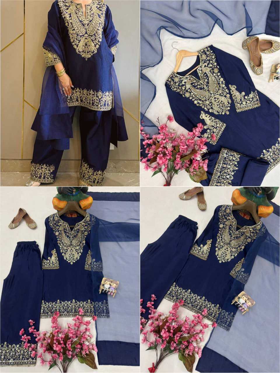 Ynf Chinon KESH492 1452 Kurti Wholesale Fancy Kurti Embroidered Kurtis Full Sleeve Kurti Manufacturer- Kapda Export