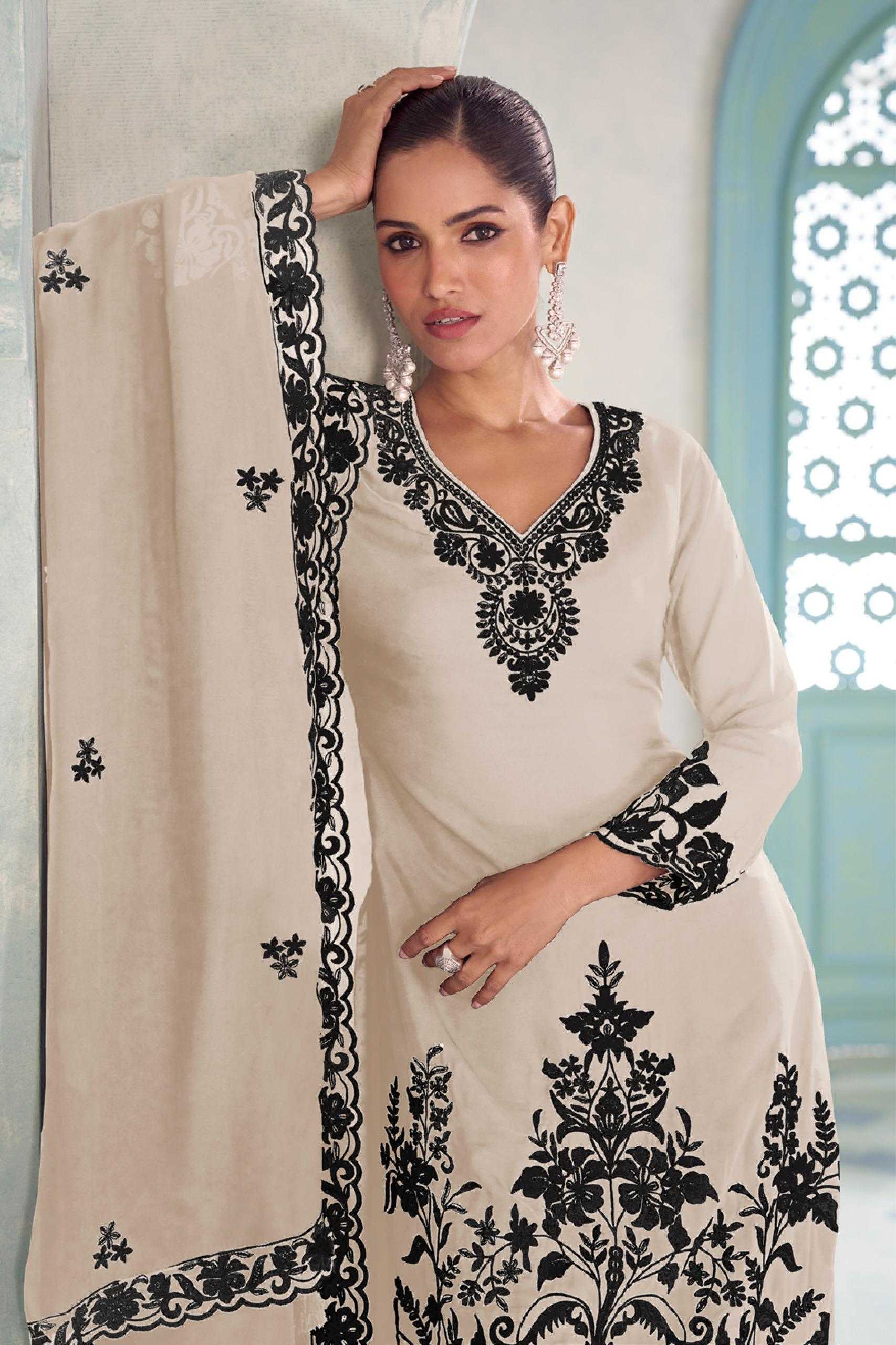 Ynf Chinon KESH587 Gulkayra MEHER Suits & Dresses Wholesale Kashmiri Suits Palazzo Suit Embroidered Suits Manufacturer- Kapda Export