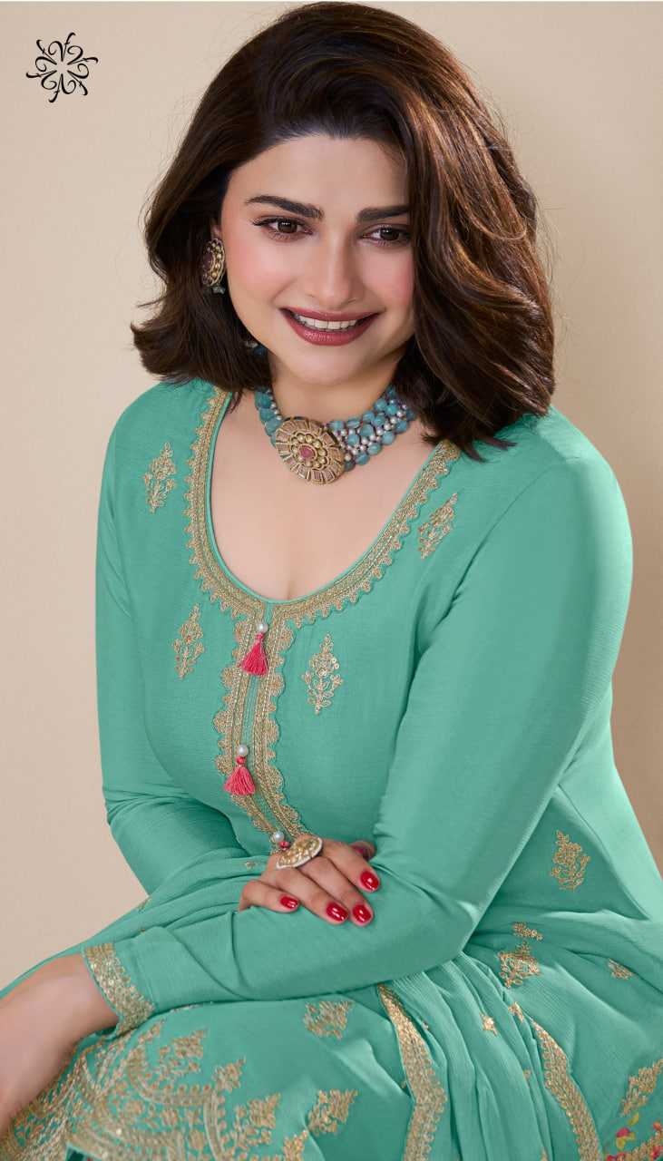 Ynf Chinon KESH677 73951 Suits & Dresses Wedding Collections Bollywood Collections Wholesale Sharara Salwar Suits Embroidered Suits Prachi Desai Collections Manufacturer- Kapda Export