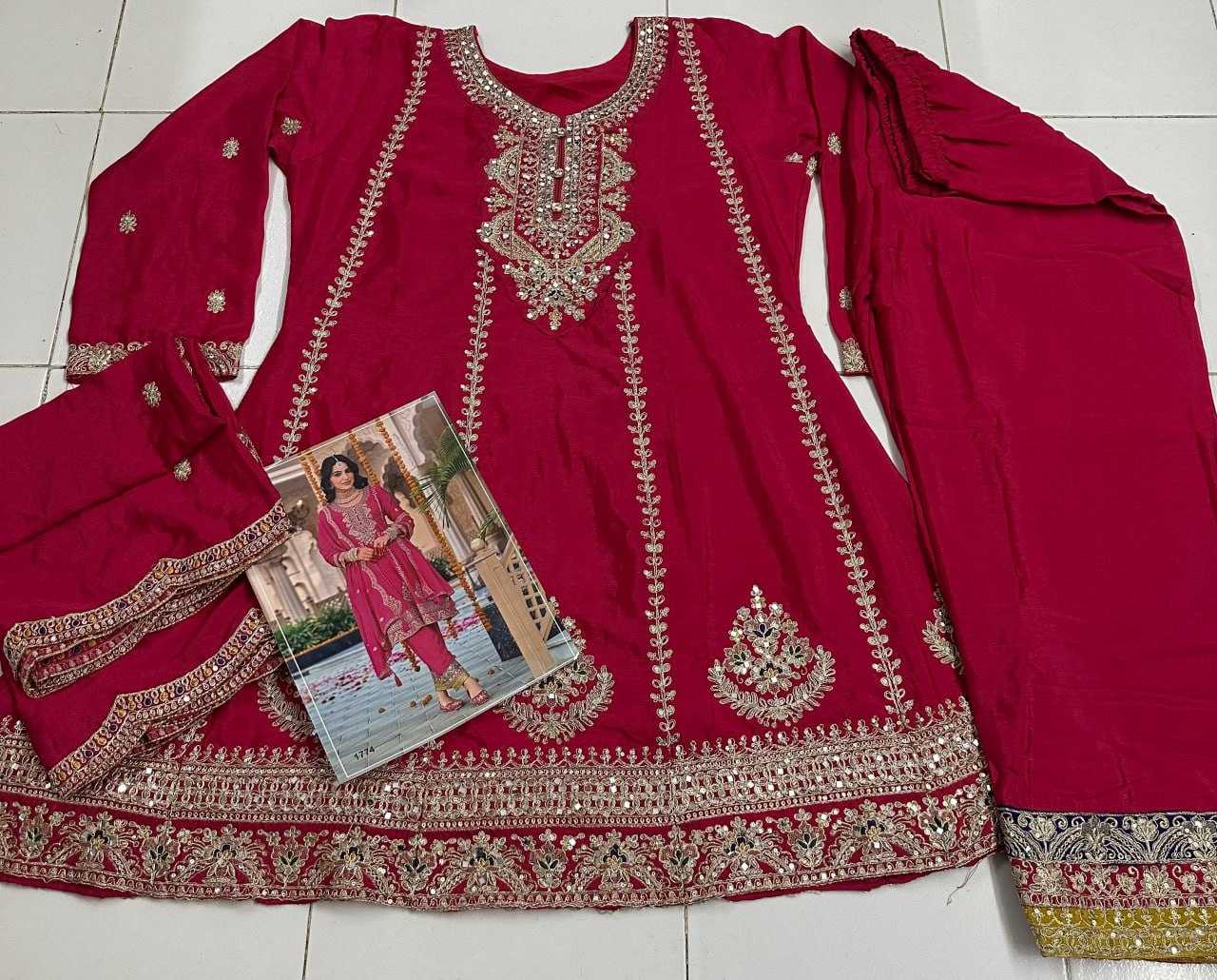 Ynf Chinon KESH704 EB GAZAL 1772 Suits & Dresses Wholesale Embroidery Suits Patiala Suits Designer Suits Manufacturer- Kapda Export