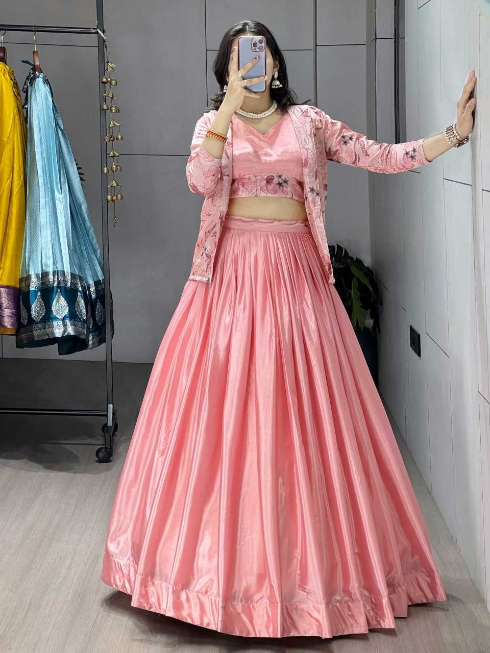 Ynf Chinon RIN119 8234 Lehengas Wholesale Wedding Lehenga Lehenga For Reception Jacket Style Lehenga Manufacturer- Kapda Export