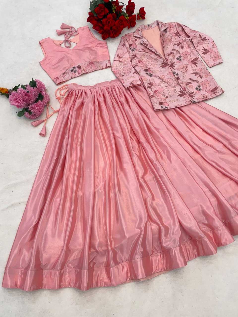 Ynf Chinon RIN119 8234 Lehengas Wholesale Wedding Lehenga Lehenga For Reception Jacket Style Lehenga Manufacturer- Kapda Export