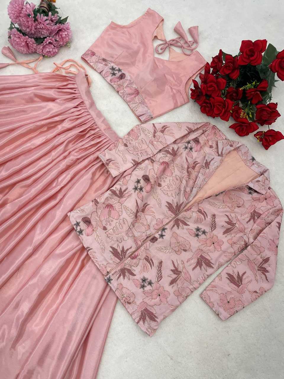 Ynf Chinon RIN119 8234 Lehengas Wholesale Wedding Lehenga Lehenga For Reception Jacket Style Lehenga Manufacturer- Kapda Export