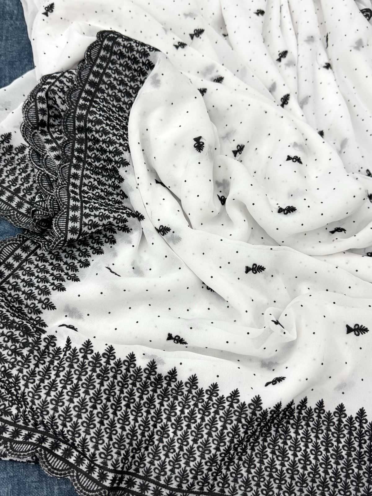 Ynf Cotton KESH114 2160 Sarees Wholesale Fancy Sarees Embroidered Sarees Stone Work Saree Manufacturer- Kapda Export