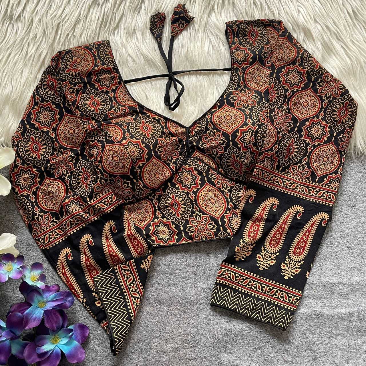 Ynf Cotton KESH426 158 Readymade Blouses Festive Collections Wholesale V-Neck Blouses Cotton Blouse Fashion Blouse Manufacturer- Kapda Export