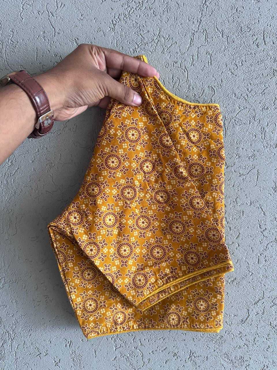 Ynf Cotton KESH426 6060 (06) Readymade Blouses Festive Collections Wholesale Printed Blouse Cotton Blouse Fashion Blouse Manufacturer- Kapda Export