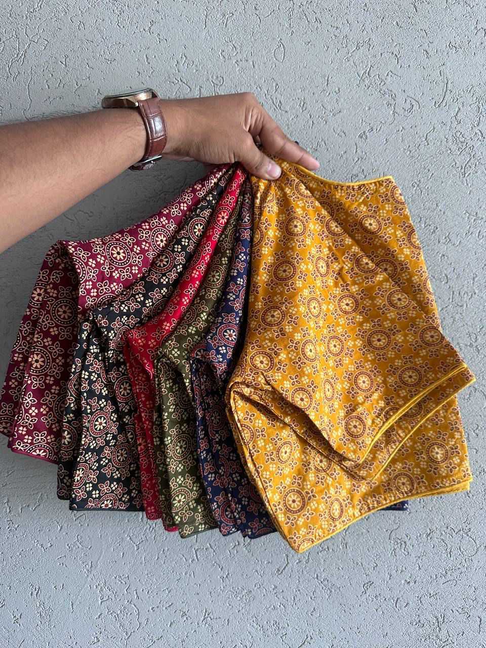 Ynf Cotton KESH426 6060 (06) Readymade Blouses Festive Collections Wholesale Printed Blouse Cotton Blouse Fashion Blouse Manufacturer- Kapda Export