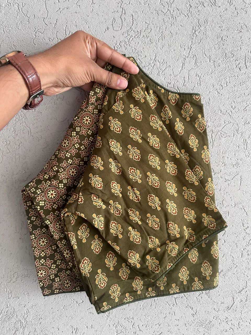 Ynf Cotton KESH426 6060 (06) Readymade Blouses Festive Collections Wholesale Printed Blouse Cotton Blouse Fashion Blouse Manufacturer- Kapda Export